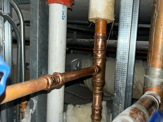 Copper pipe connection Miami